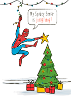 Spiderman kerstboom